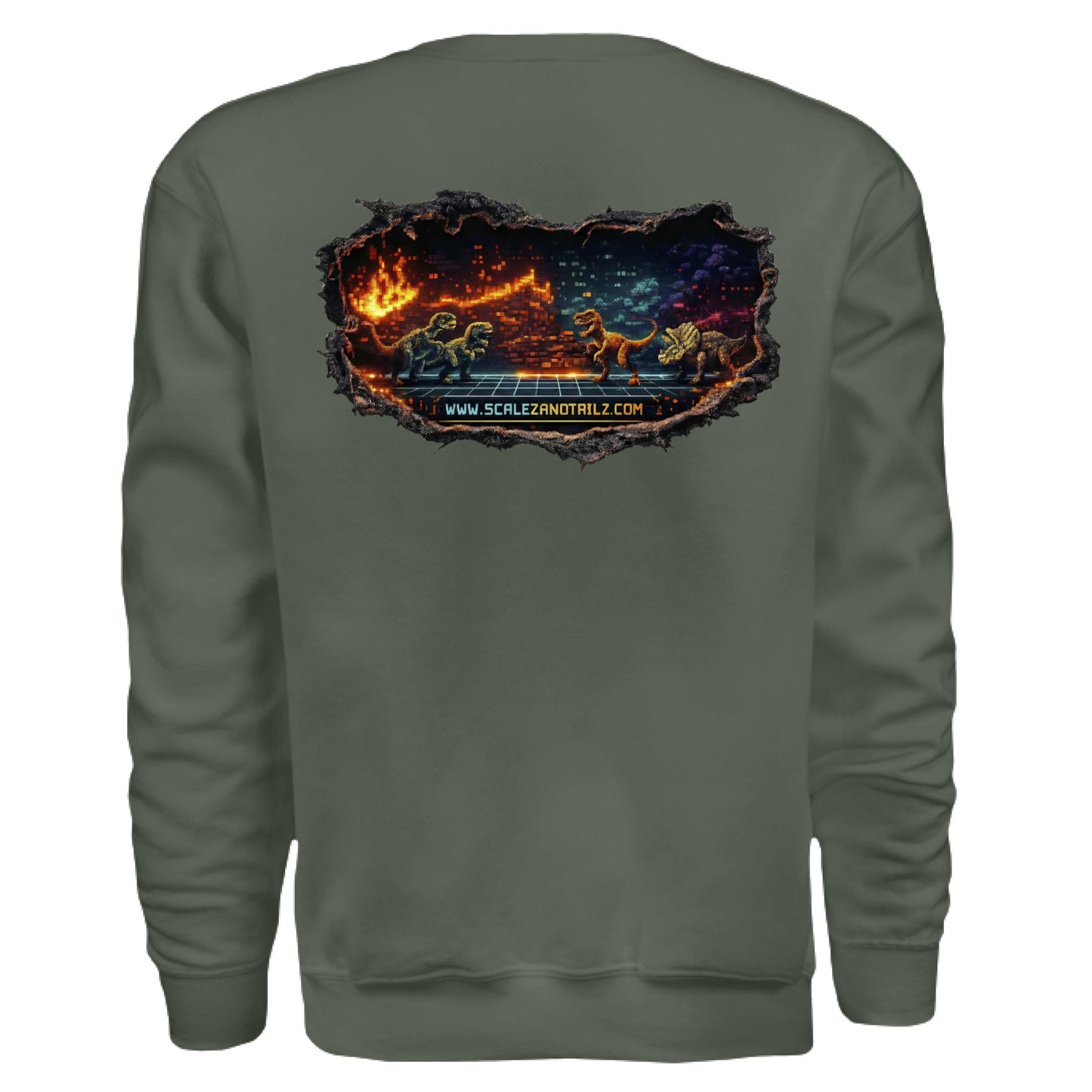 MILITARY GREEN - BACK