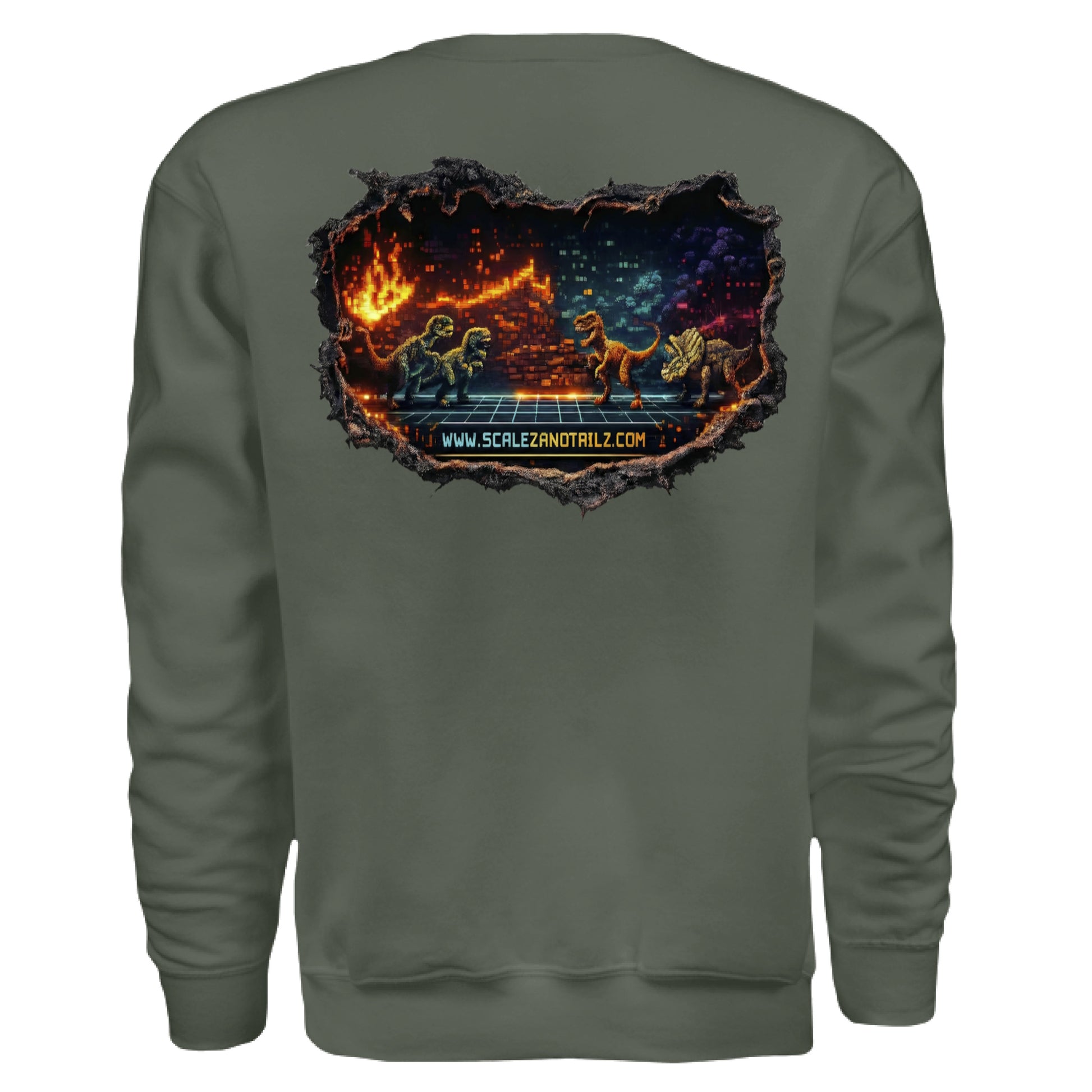 MILITARY GREEN - BACK