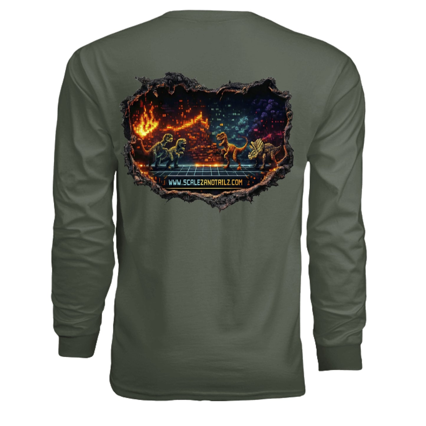 MILITARY GREEN - BACK