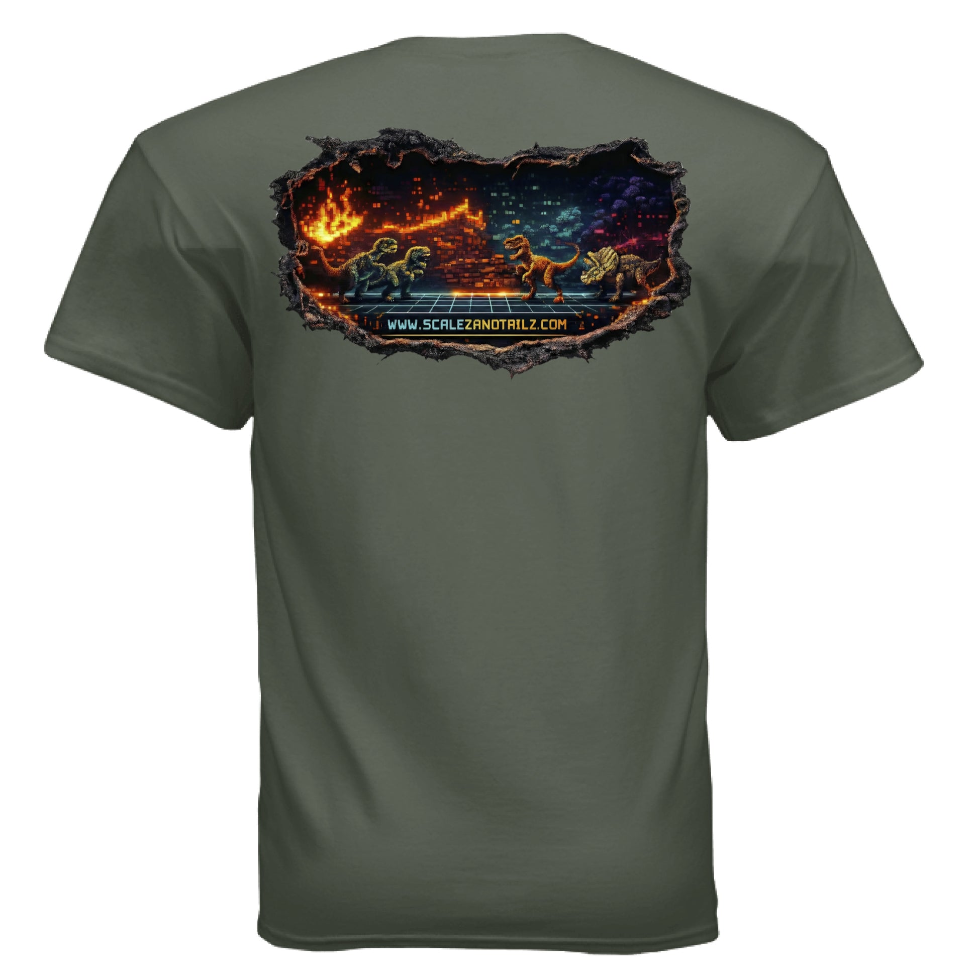 MILITARY GREEN - BACK