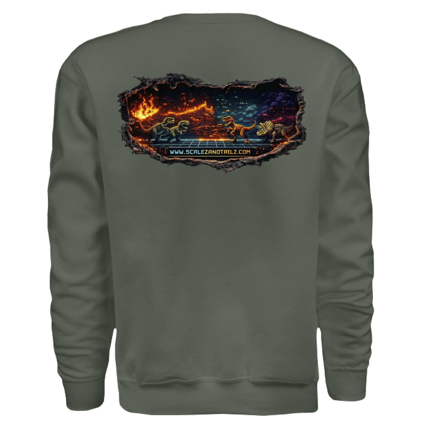 MILITARY GREEN - BACK