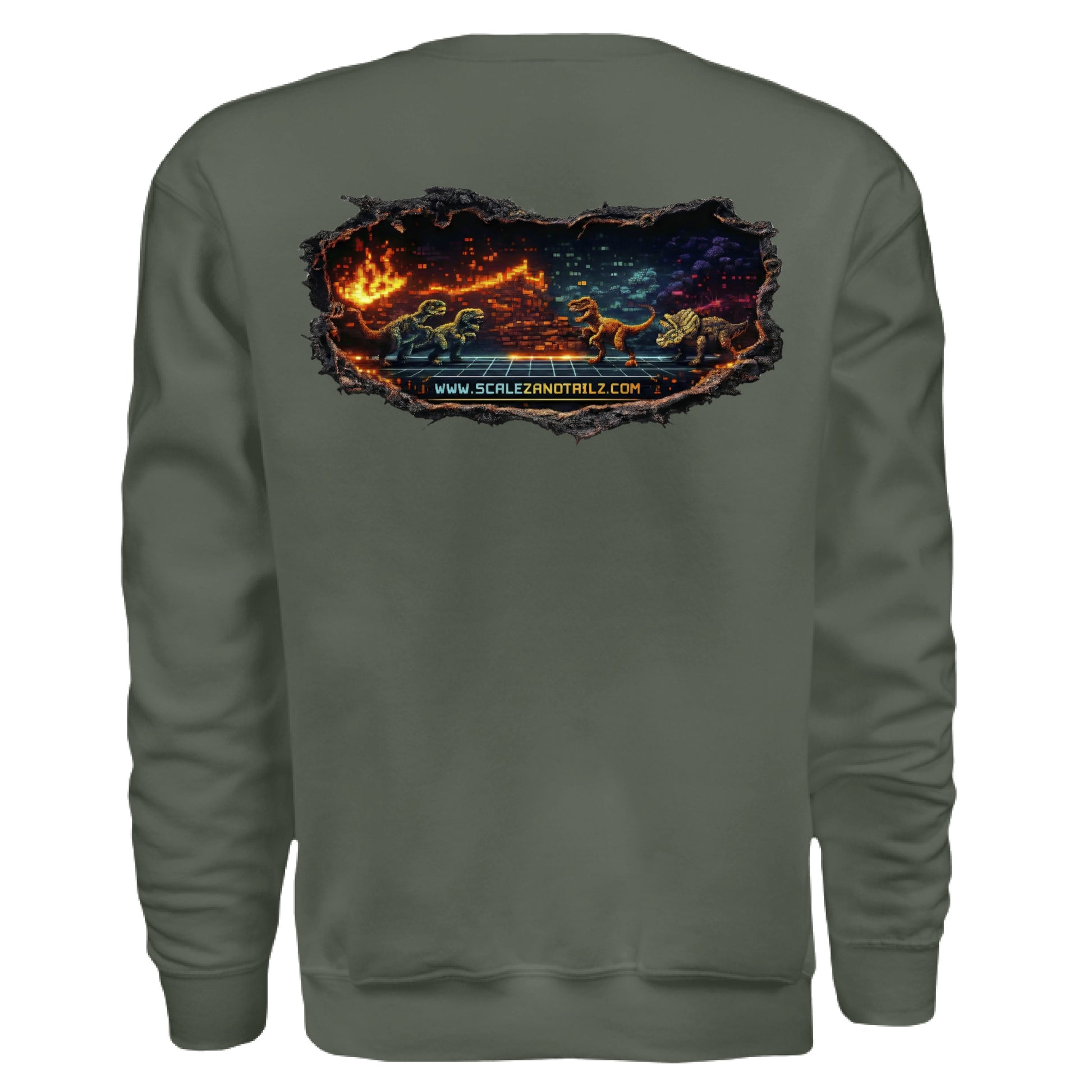 MILITARY GREEN - BACK