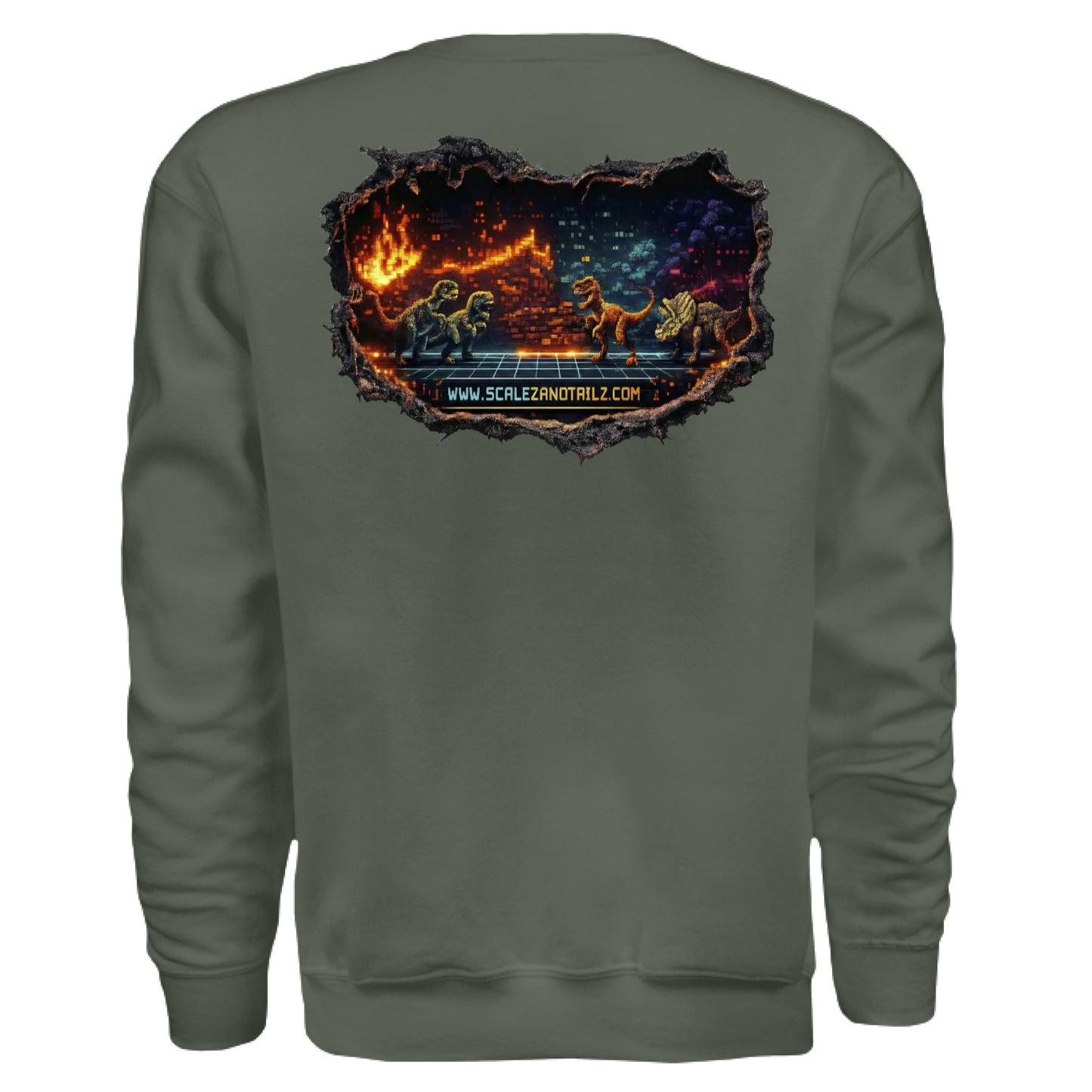 MILITARY GREEN - BACK