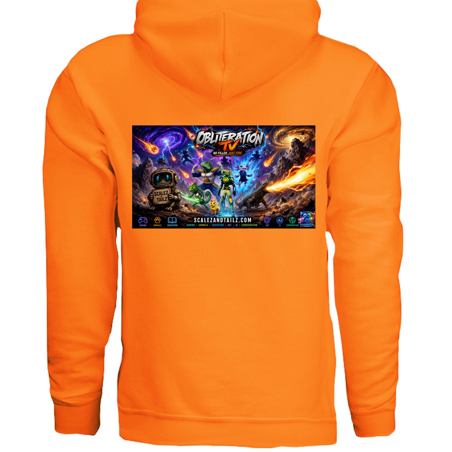 SAFETY ORANGE - G185 - BACK