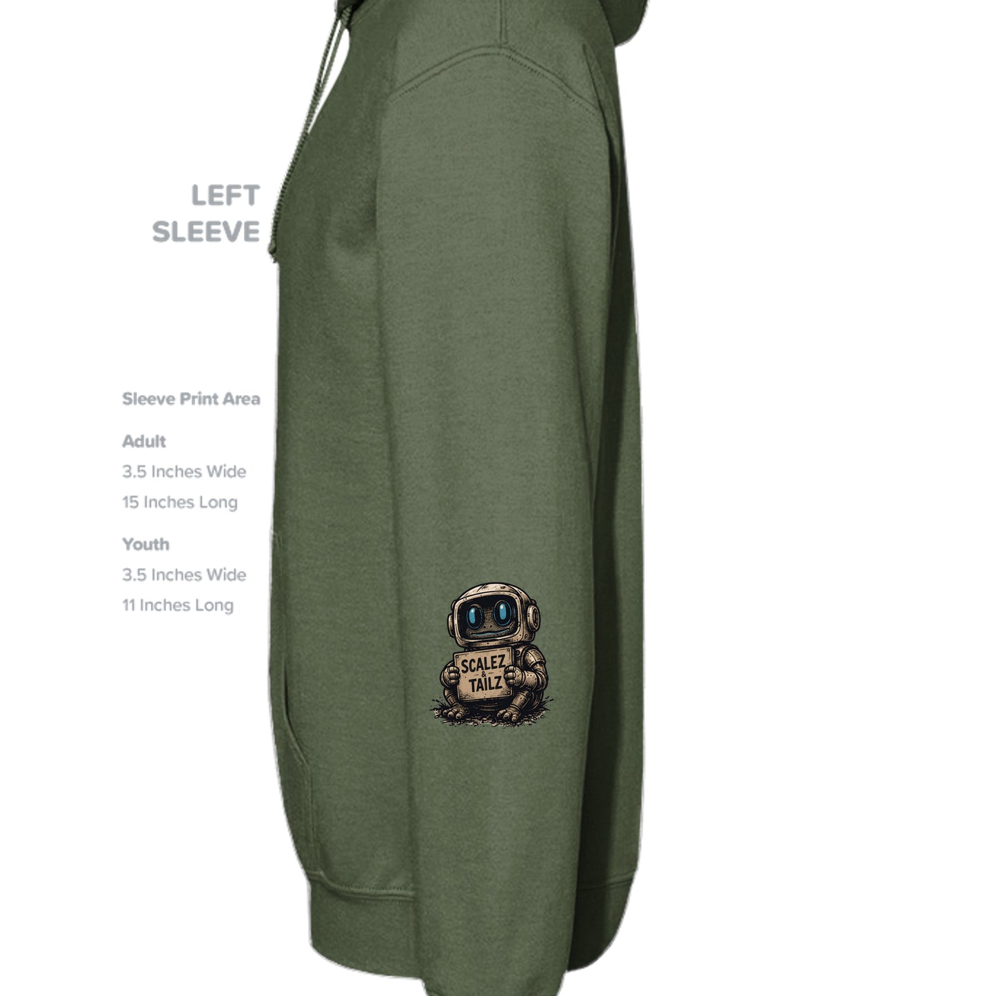 MILITARY GREEN - G185 - SLEEVE_LEFT